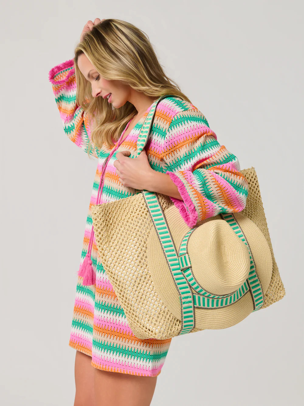 Shiraleah Dorian Tote and Hat Set