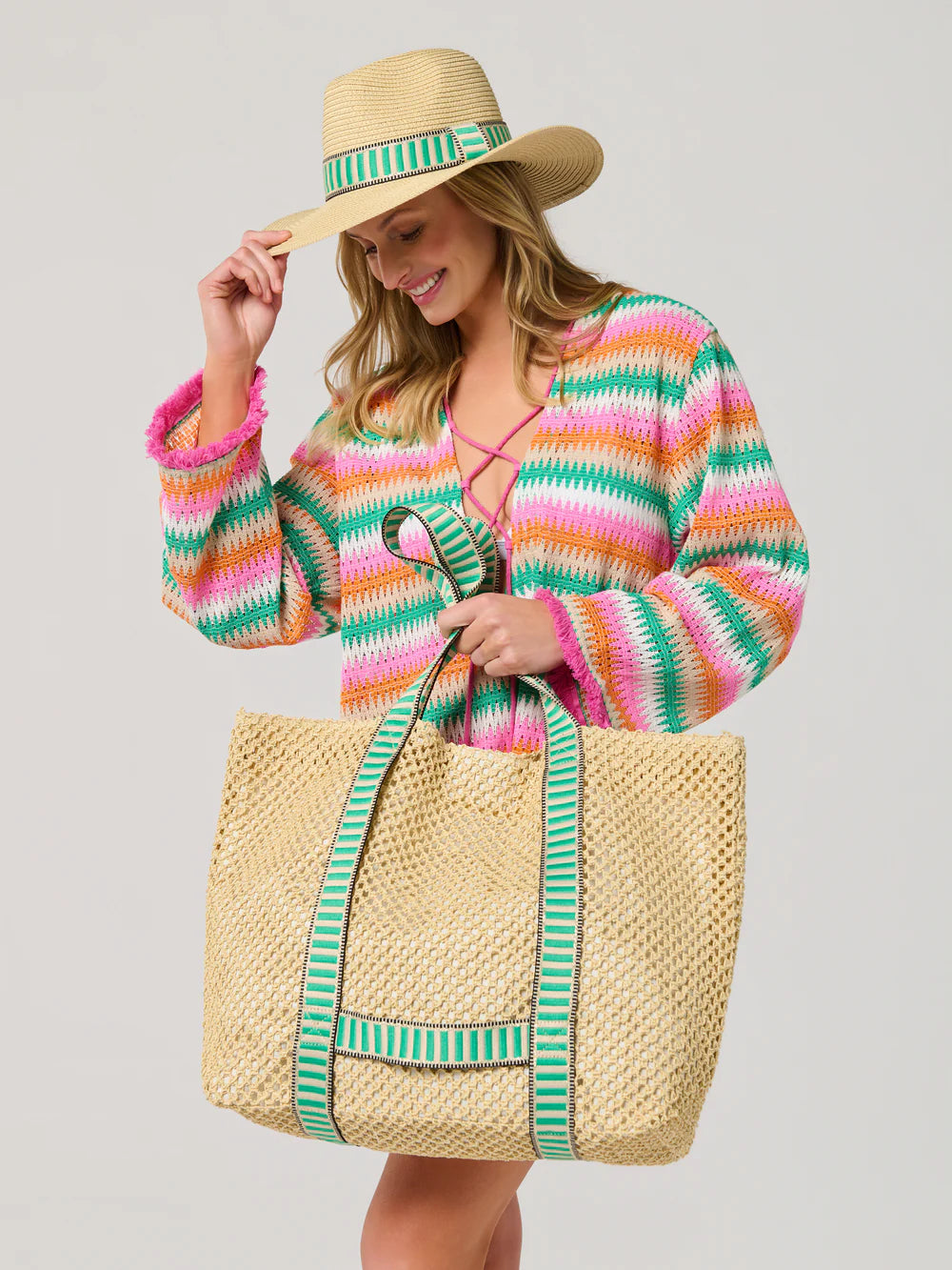 Shiraleah Dorian Tote and Hat Set