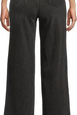 Pleaser High Rise Wide Ankle Length Dark Denim Jeans – Women's Daze Denim