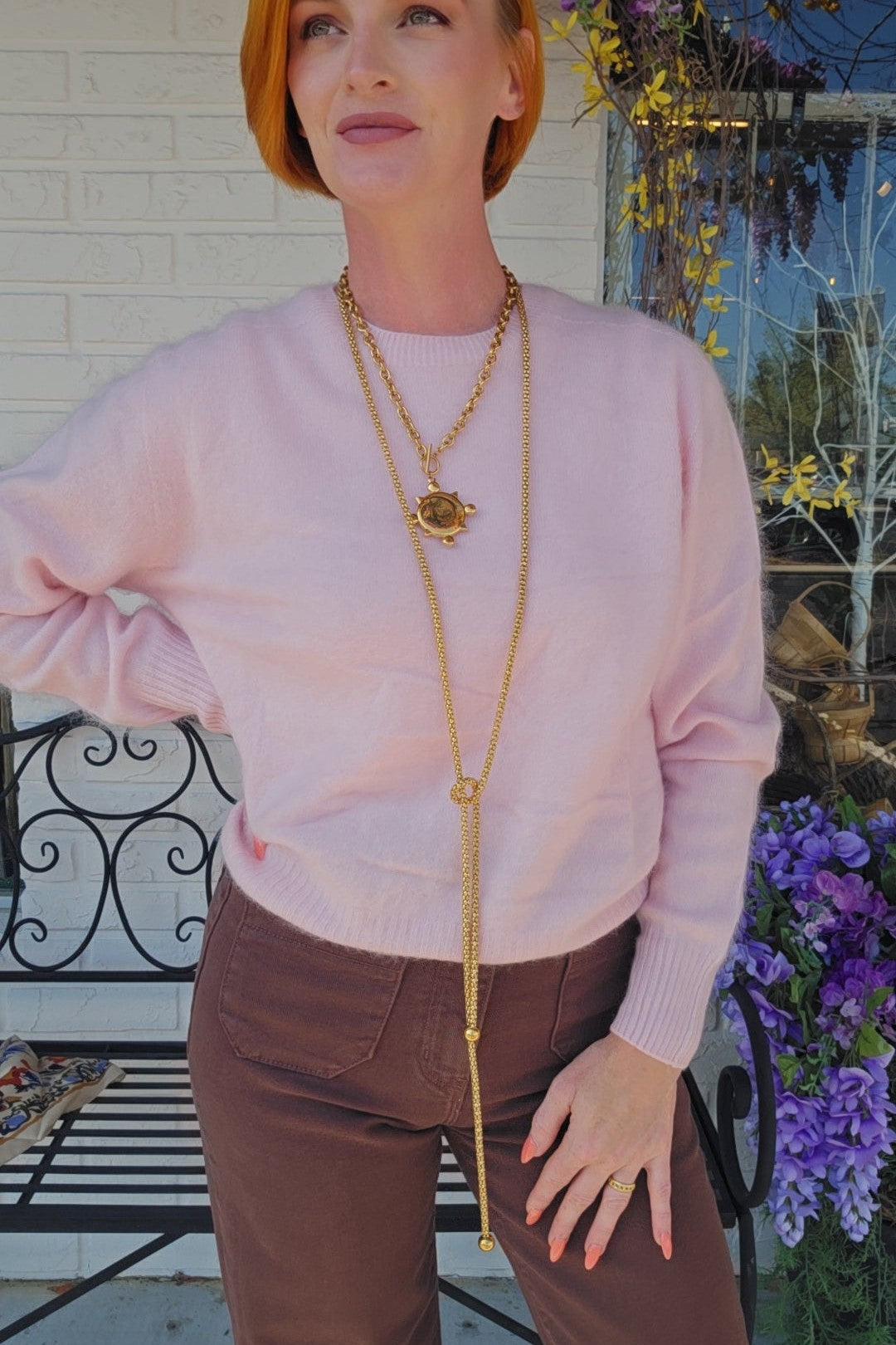 Women's Silk Long Sleeve Cozy Sweater