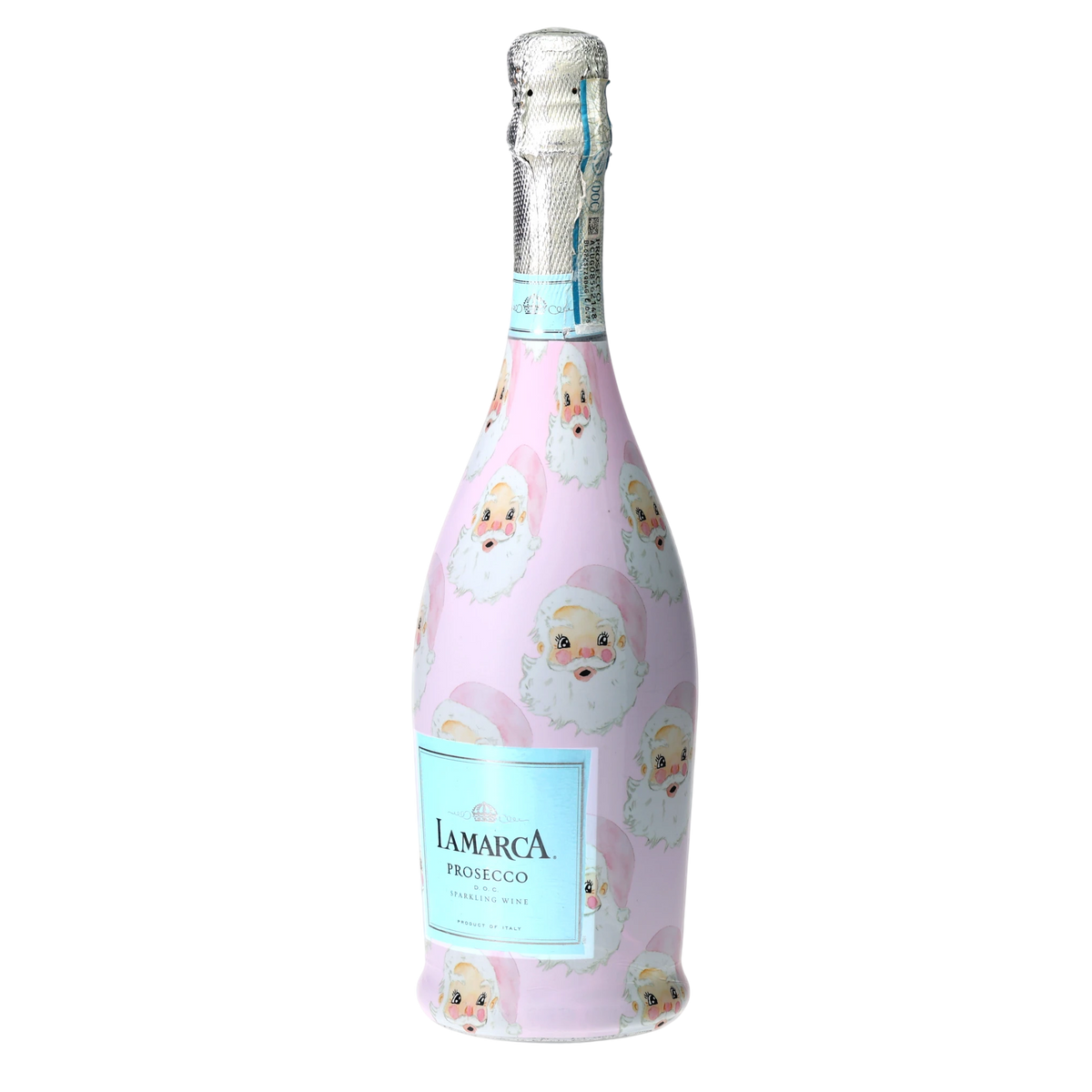 Pink Santa Prosecco Bottle Wrap – Christmas Gift