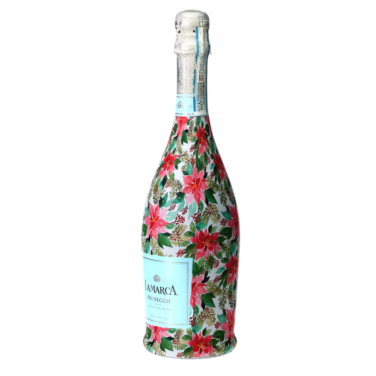 Holiday Floral Prosecco Bottle Wrap – Christmas Gift