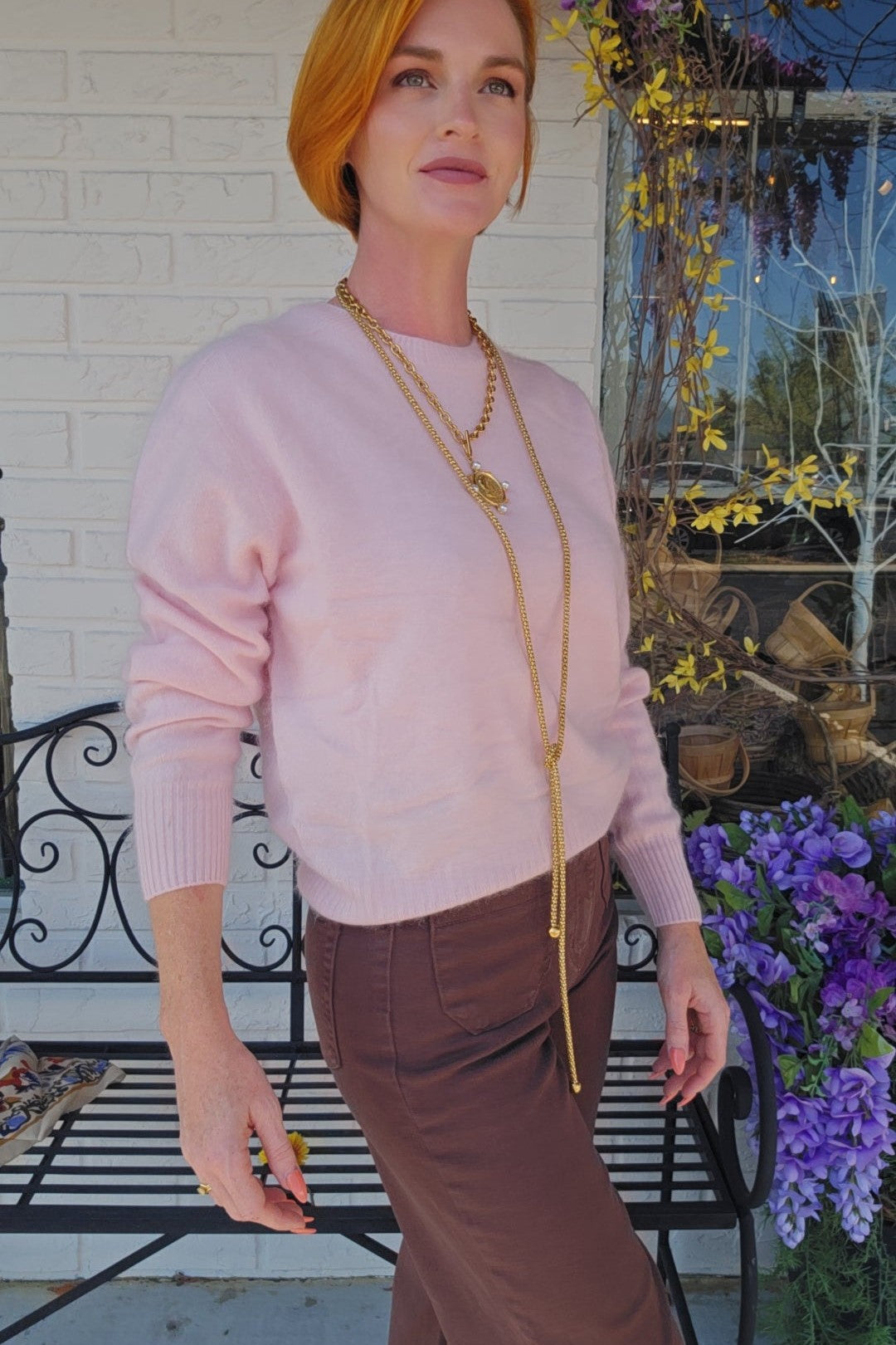 Women's Silk Long Sleeve Cozy Sweater