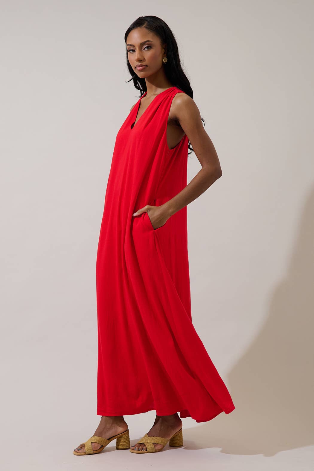 Rubi Halter Neck Maxi Dress
