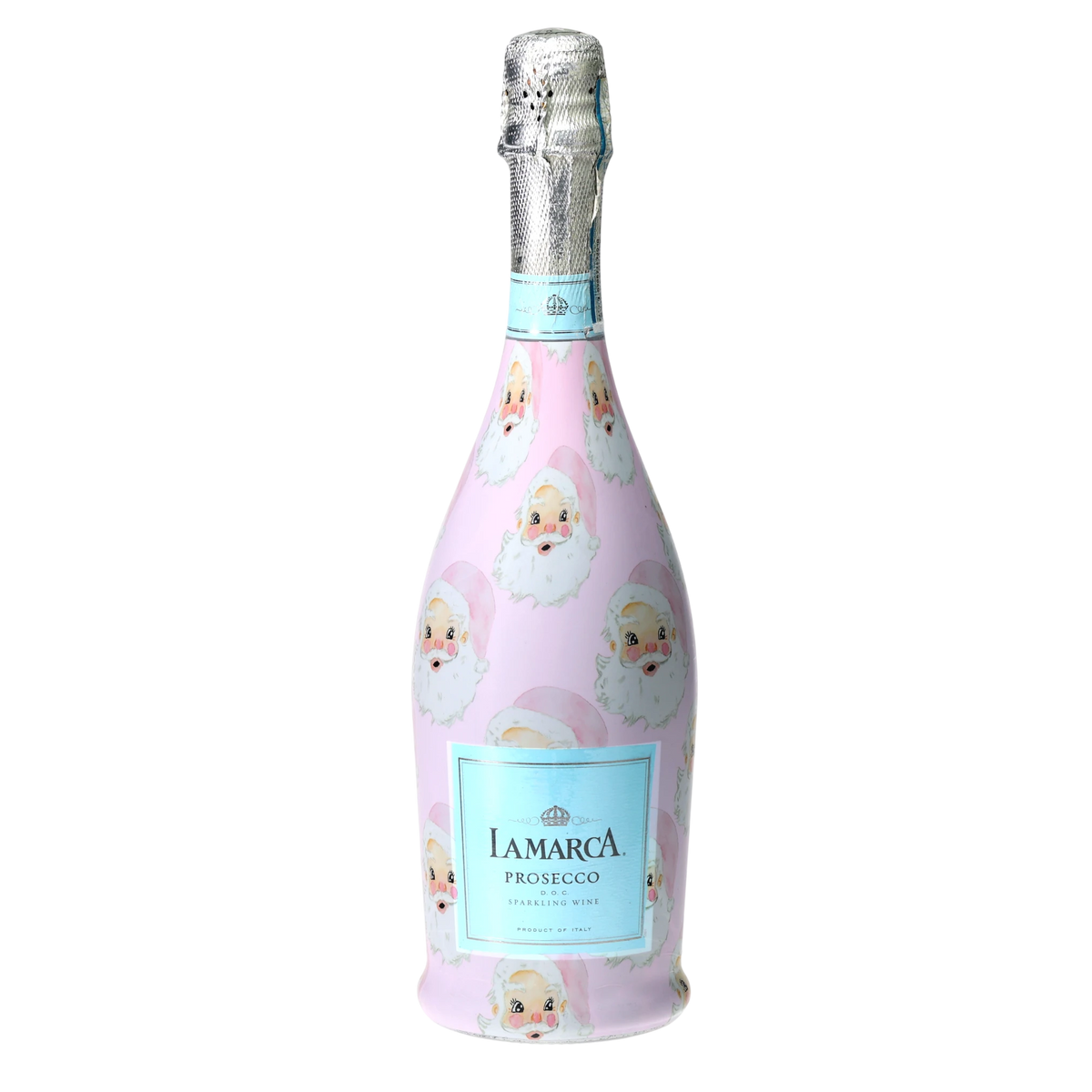 Pink Santa Prosecco Bottle Wrap – Christmas Gift