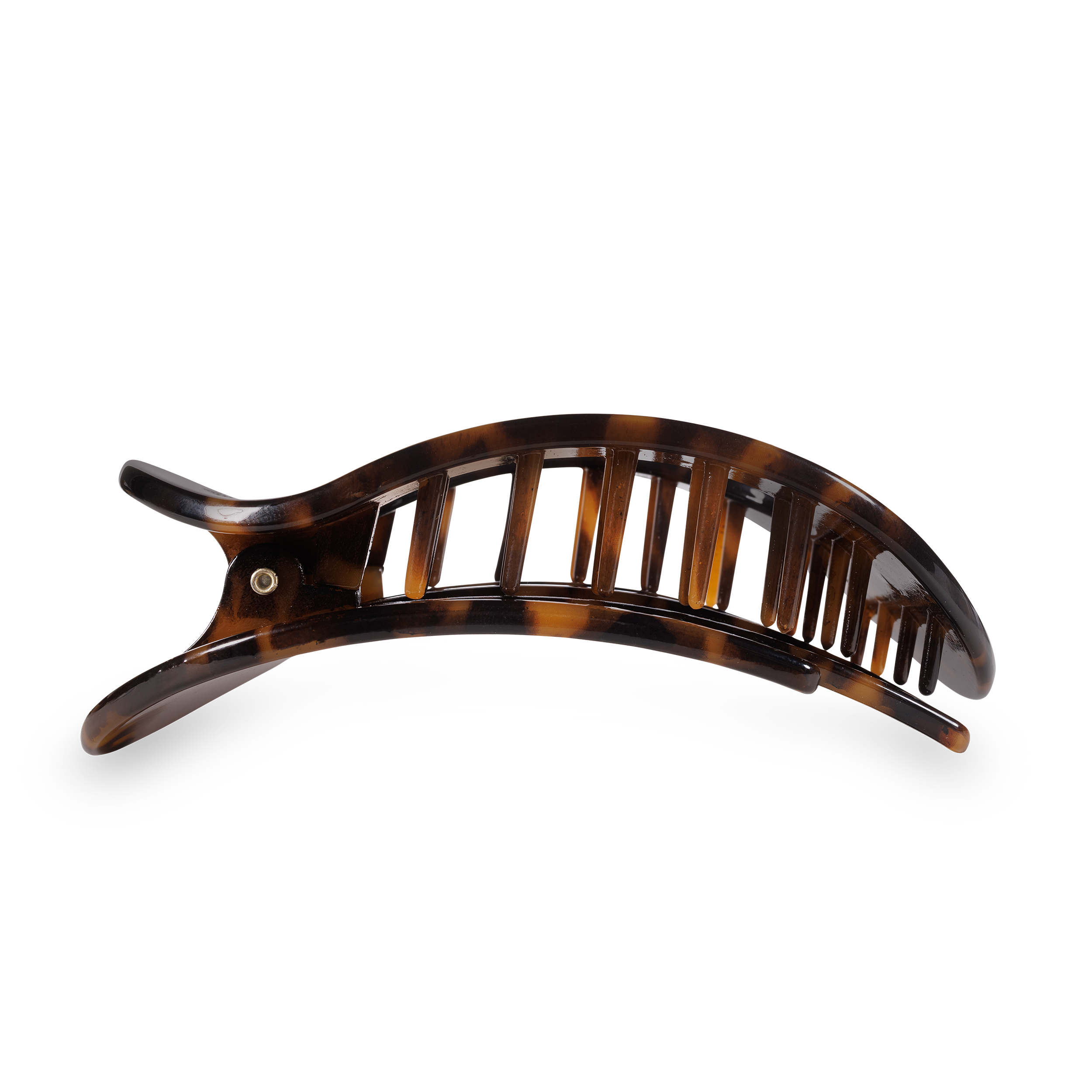 Round Flat Hair Clip | Large | Tortoise