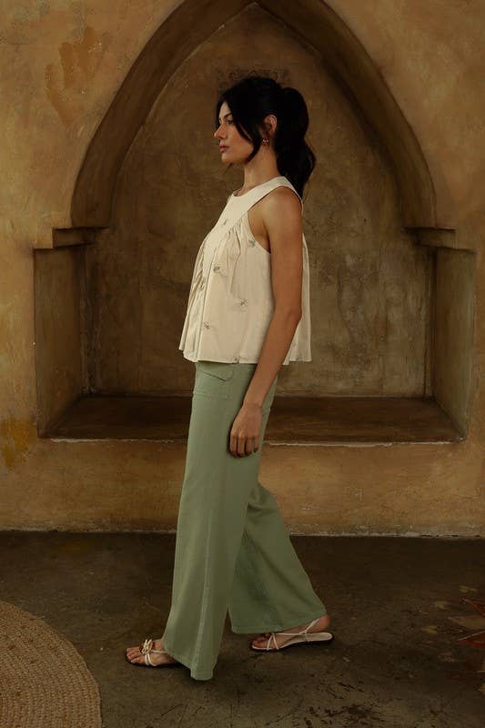 Wild Flower Ruffle Top