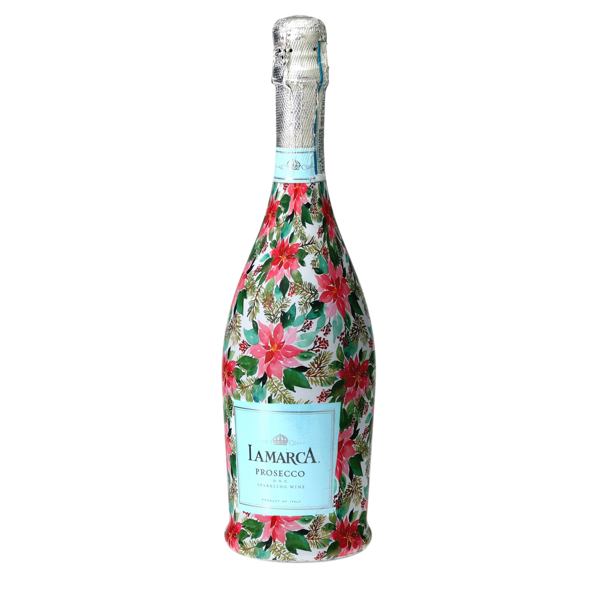 Holiday Floral Prosecco Bottle Wrap – Christmas Gift