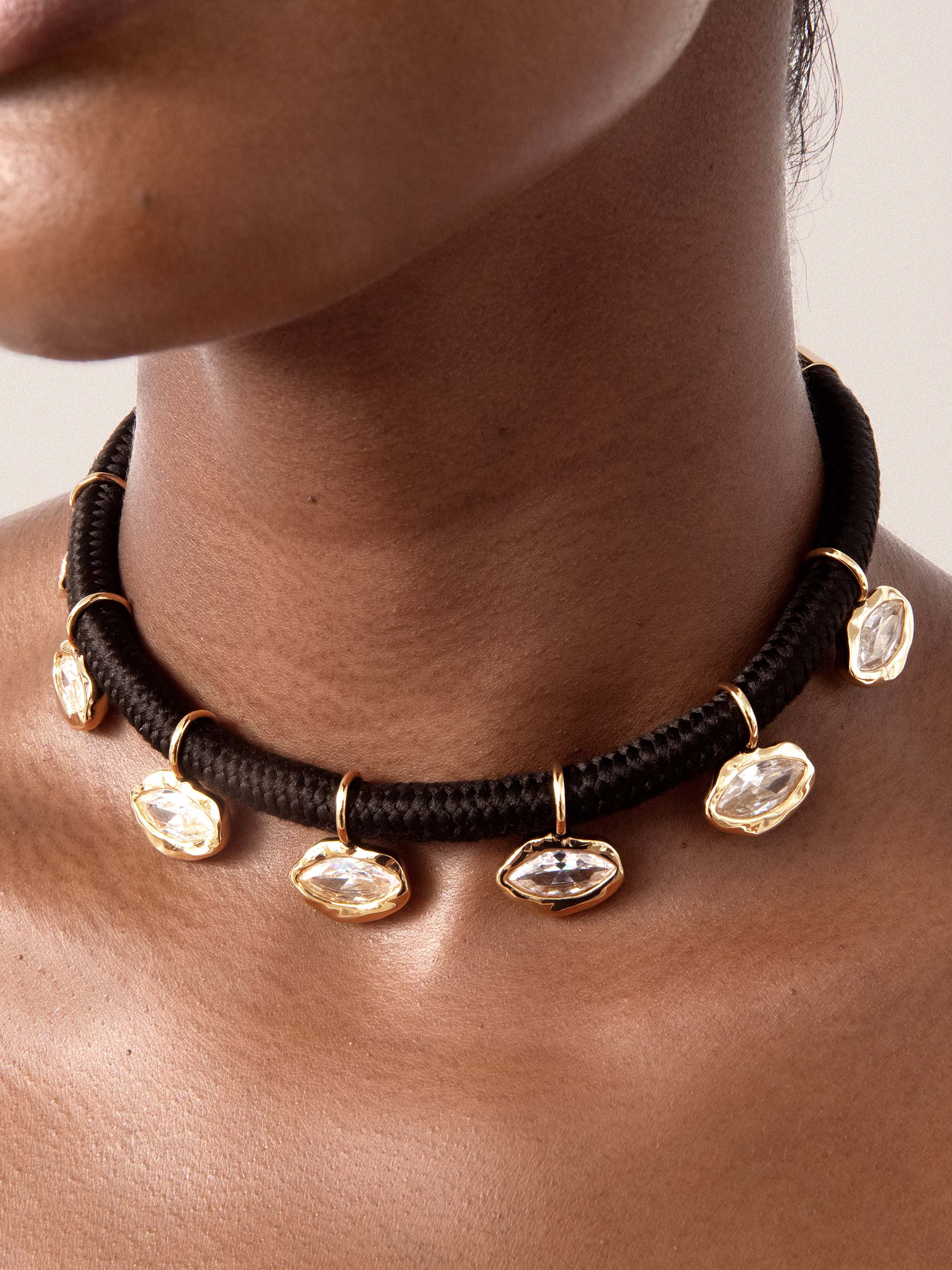 Midnight Crystal Choker