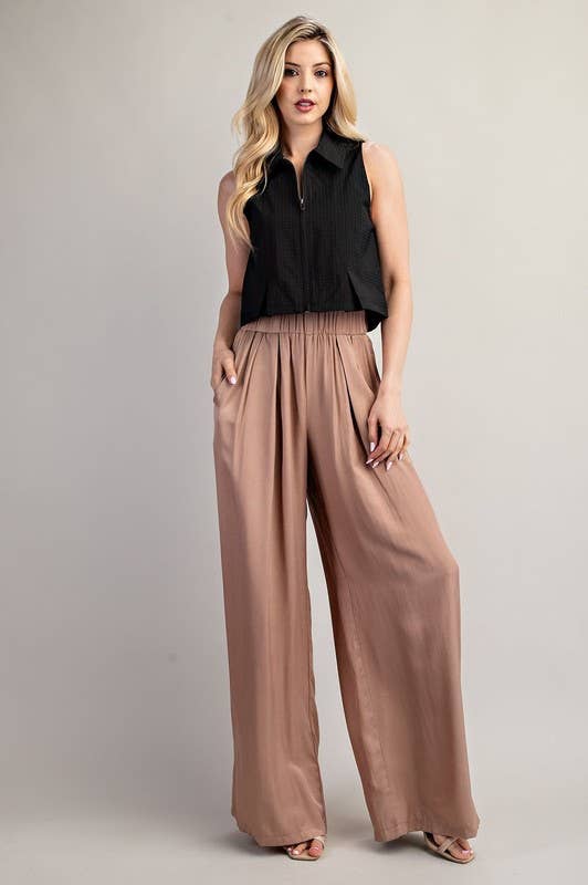 Zip & Pleat Top