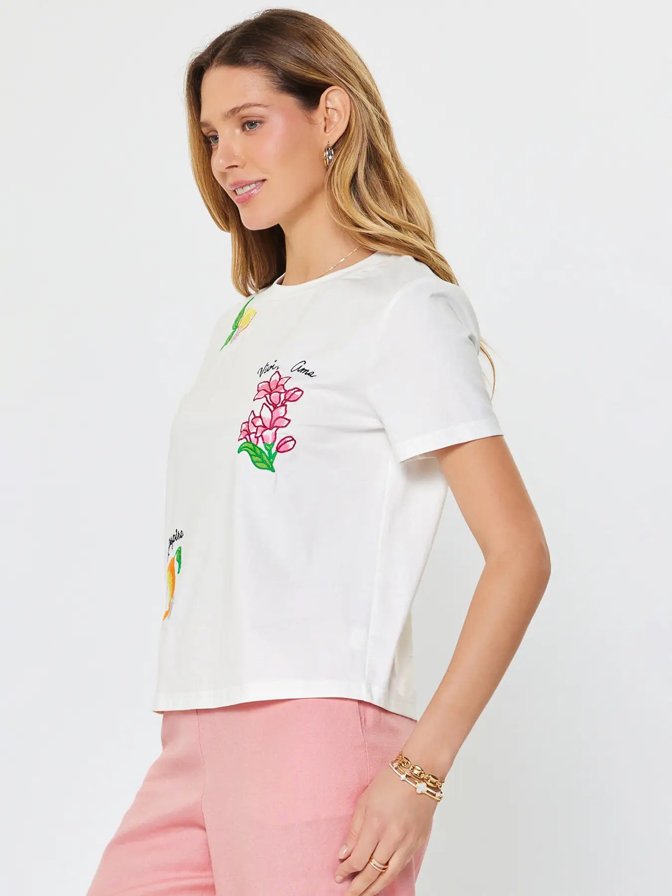 Embroidered Graphic Summer Tee