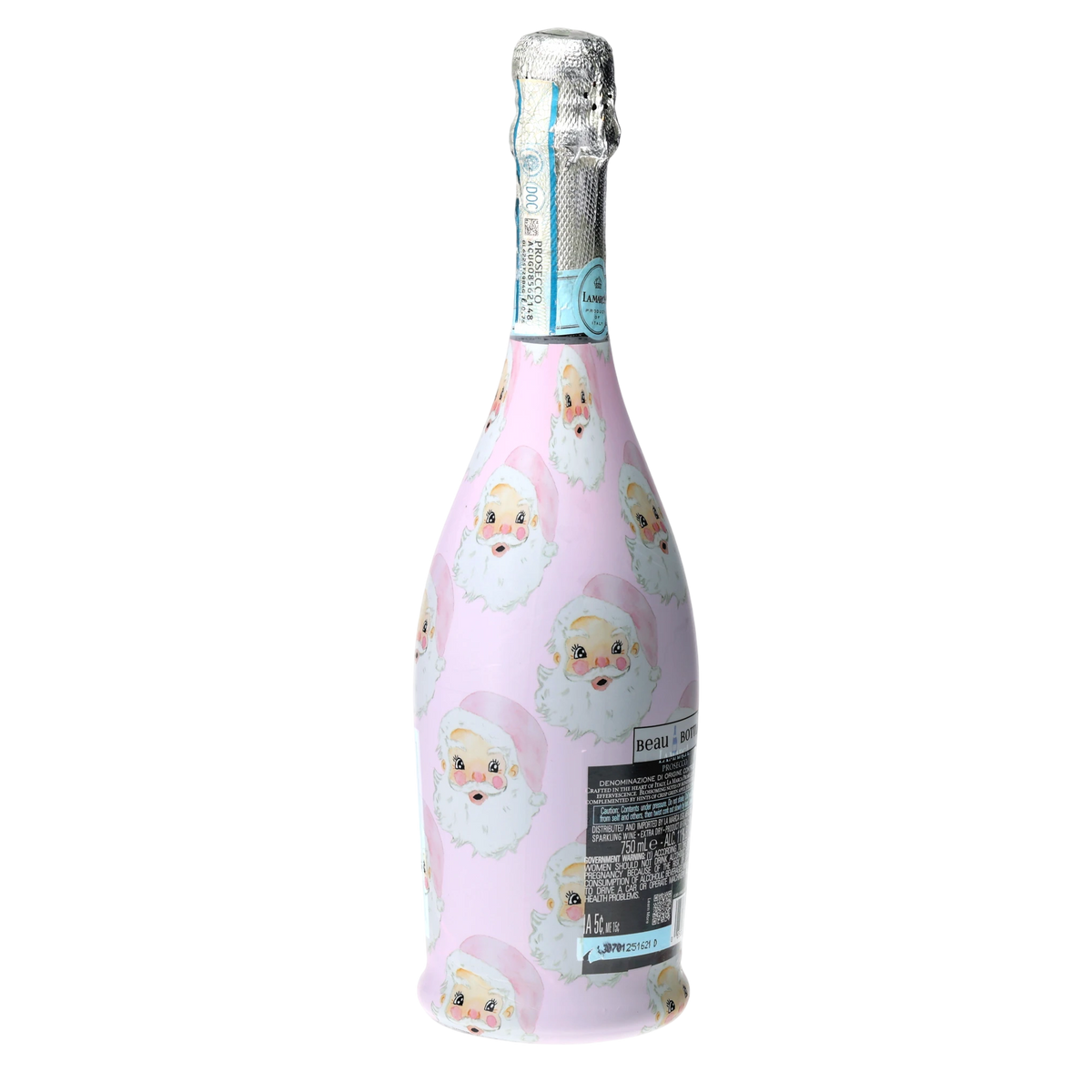 Pink Santa Prosecco Bottle Wrap – Christmas Gift