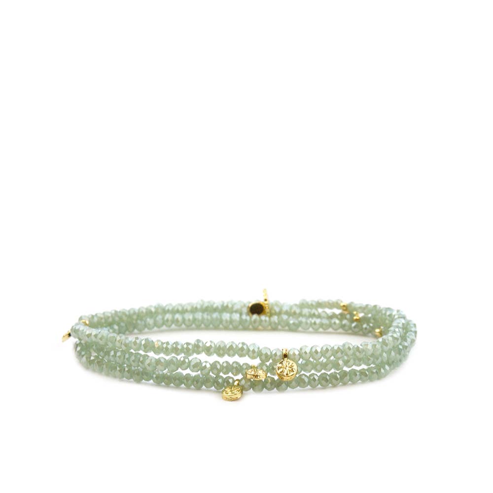 Mini Disc Wrap Bracelet