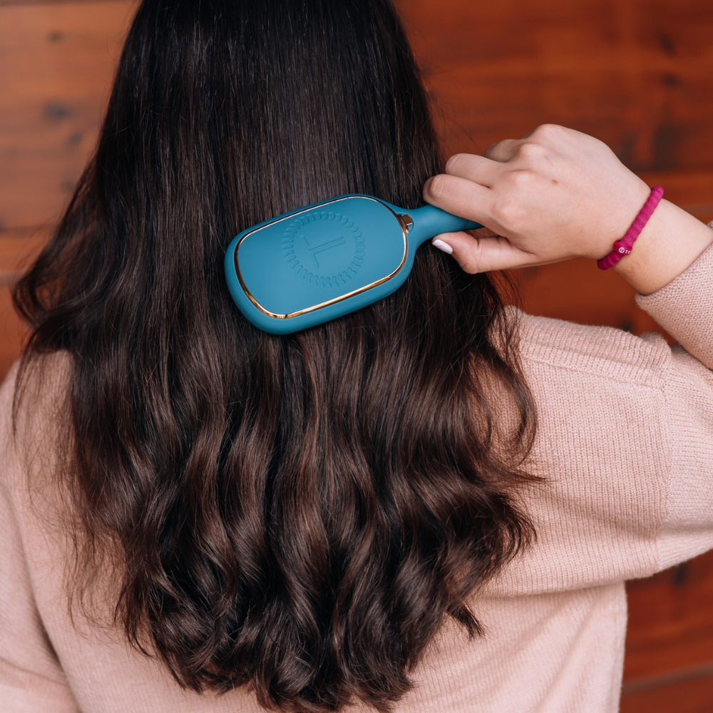 Teleties Detangler | Teal With It | Thick | Full Size Brush