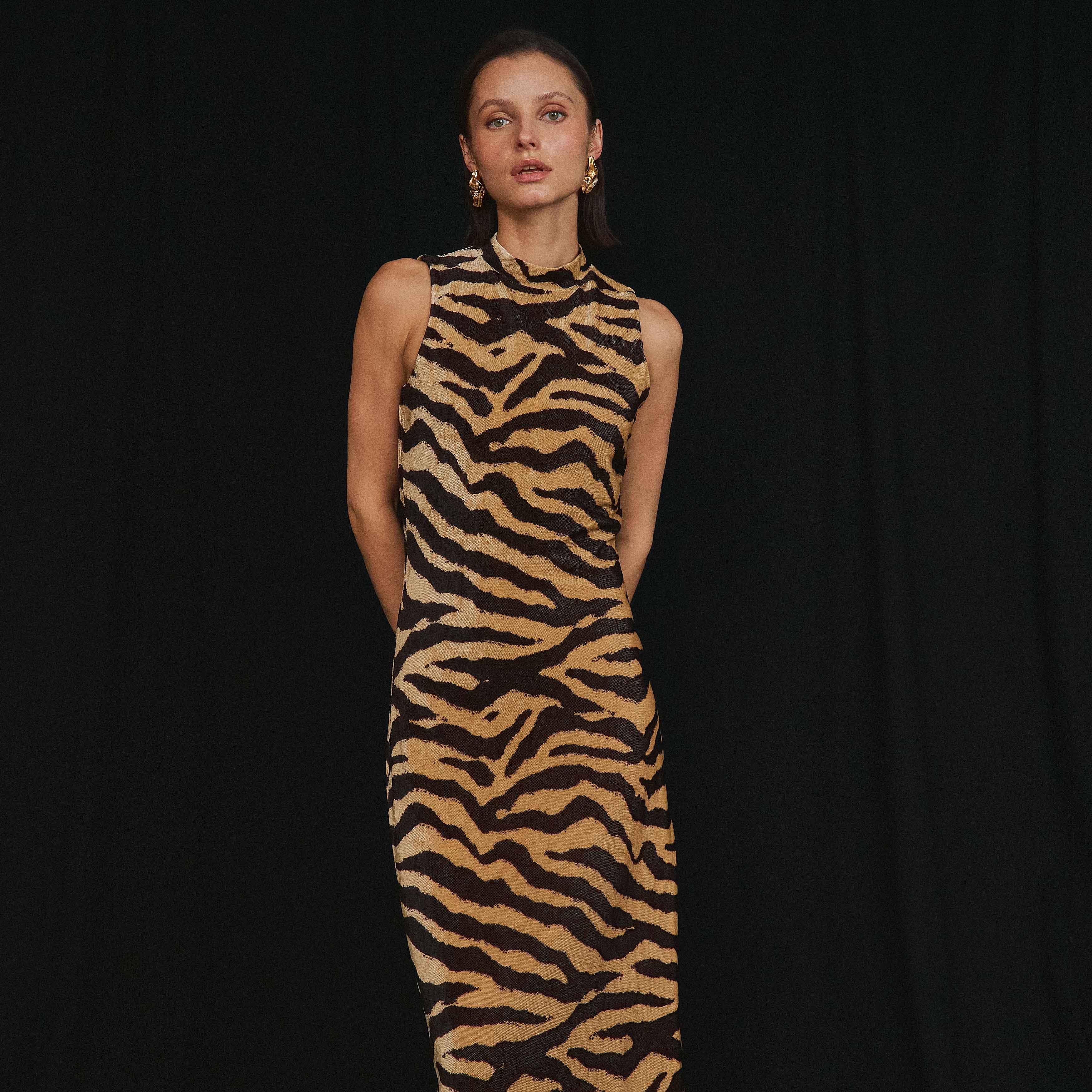 Animal Print Maxi Dress