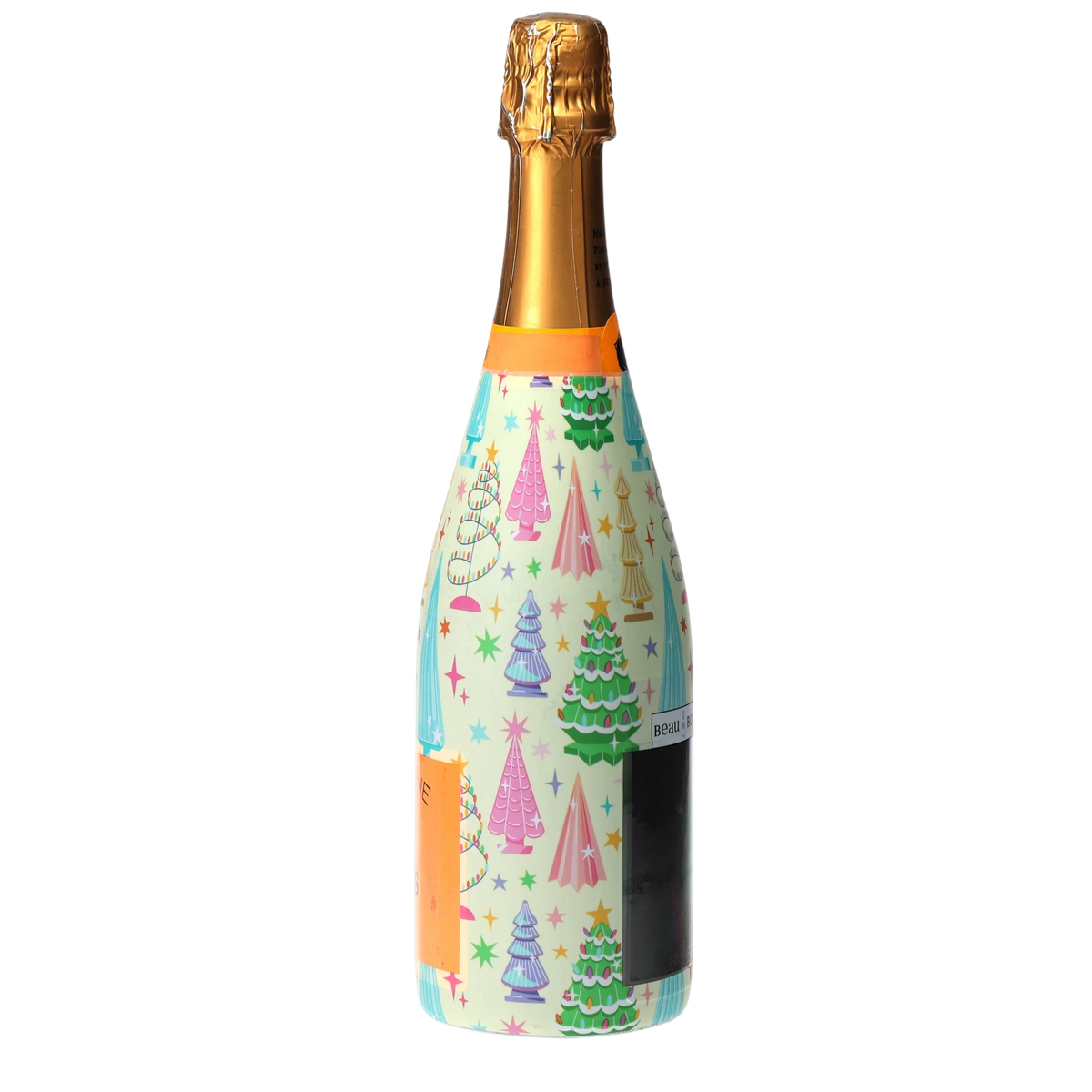 Christmas Tree Champagne Bottle Wrap – Holiday Gift
