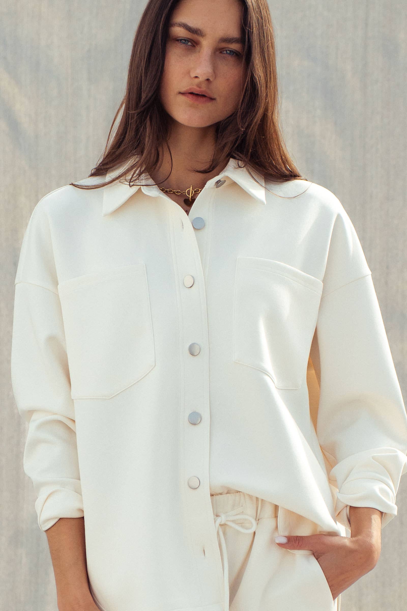 Cotton Shirt Jacket