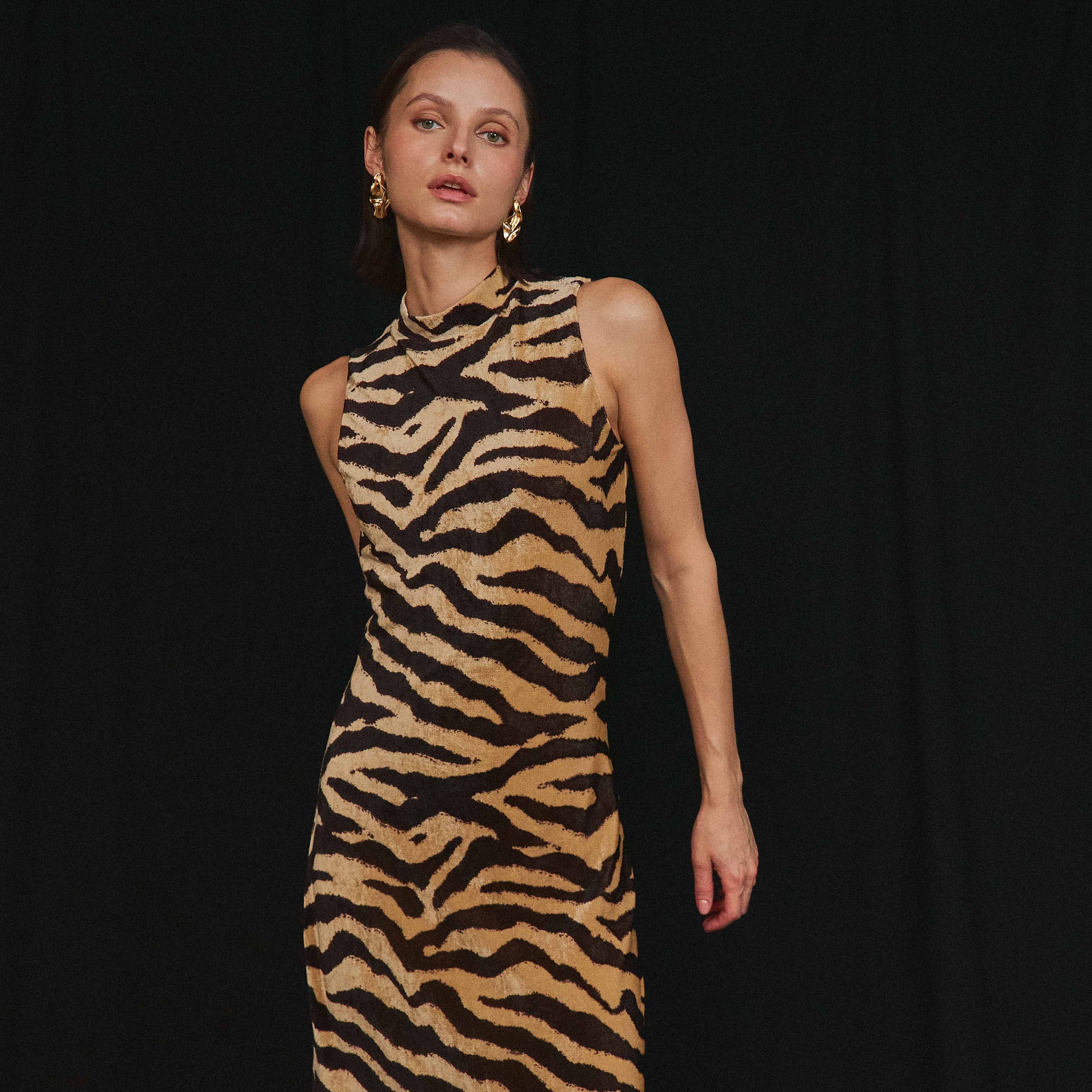 Animal Print Maxi Dress