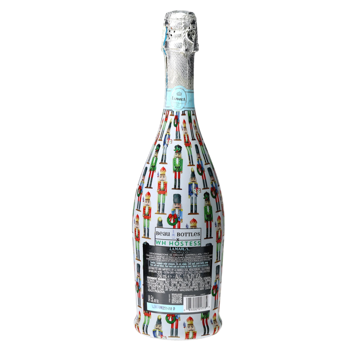Nutcracker Prosecco Bottle Wrap – Christmas Hostess Gift
