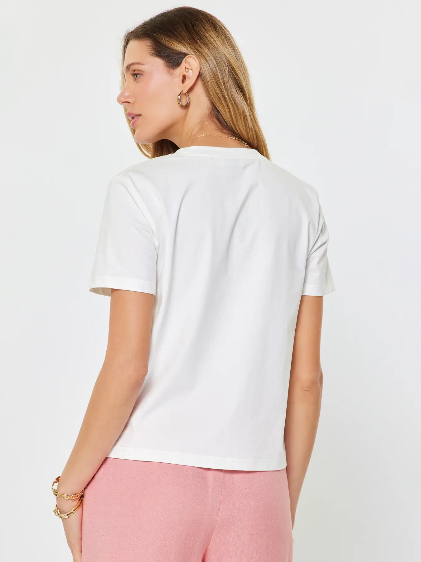 Embroidered Graphic Summer Tee