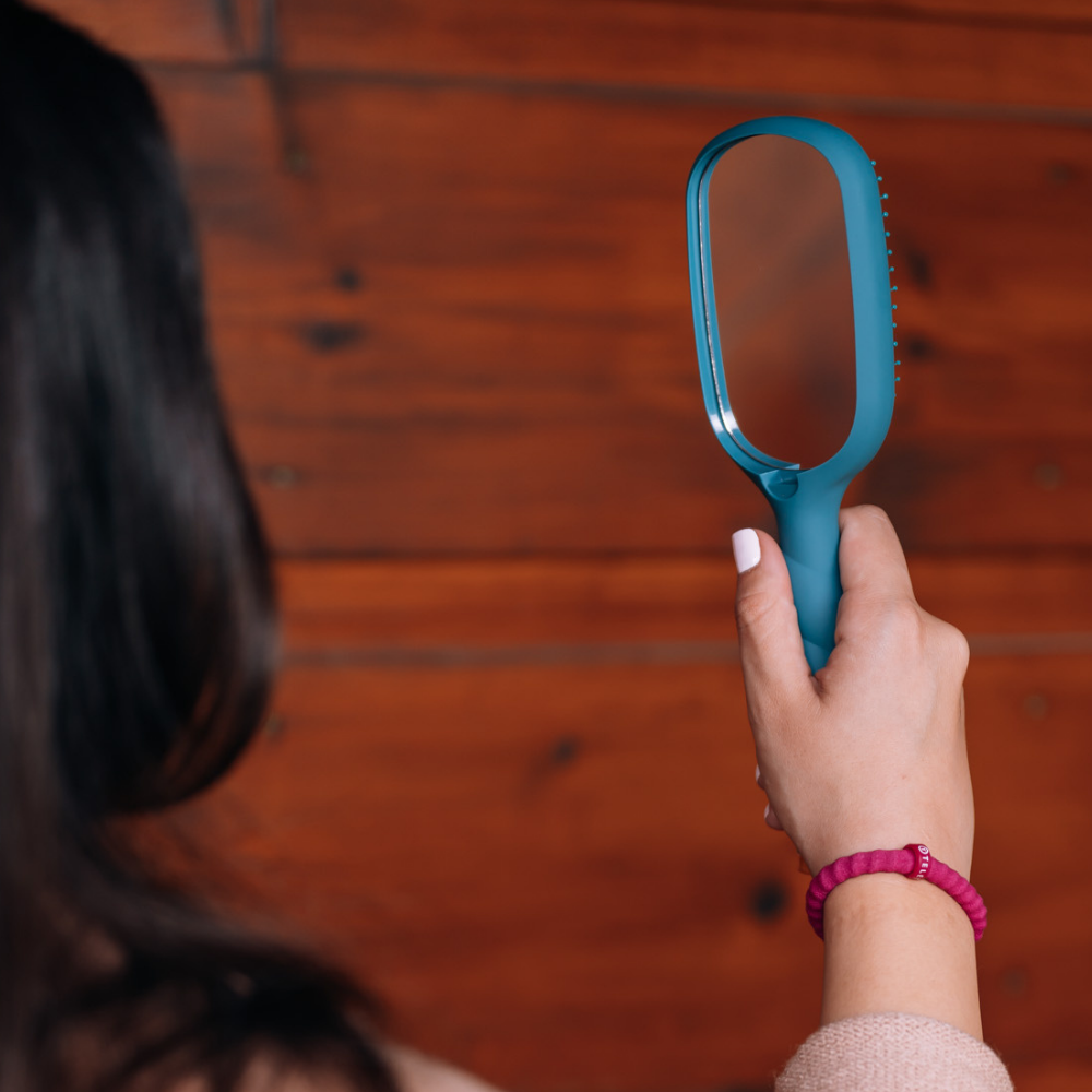 Teleties Detangler | Teal With It | Thick | Full Size Brush