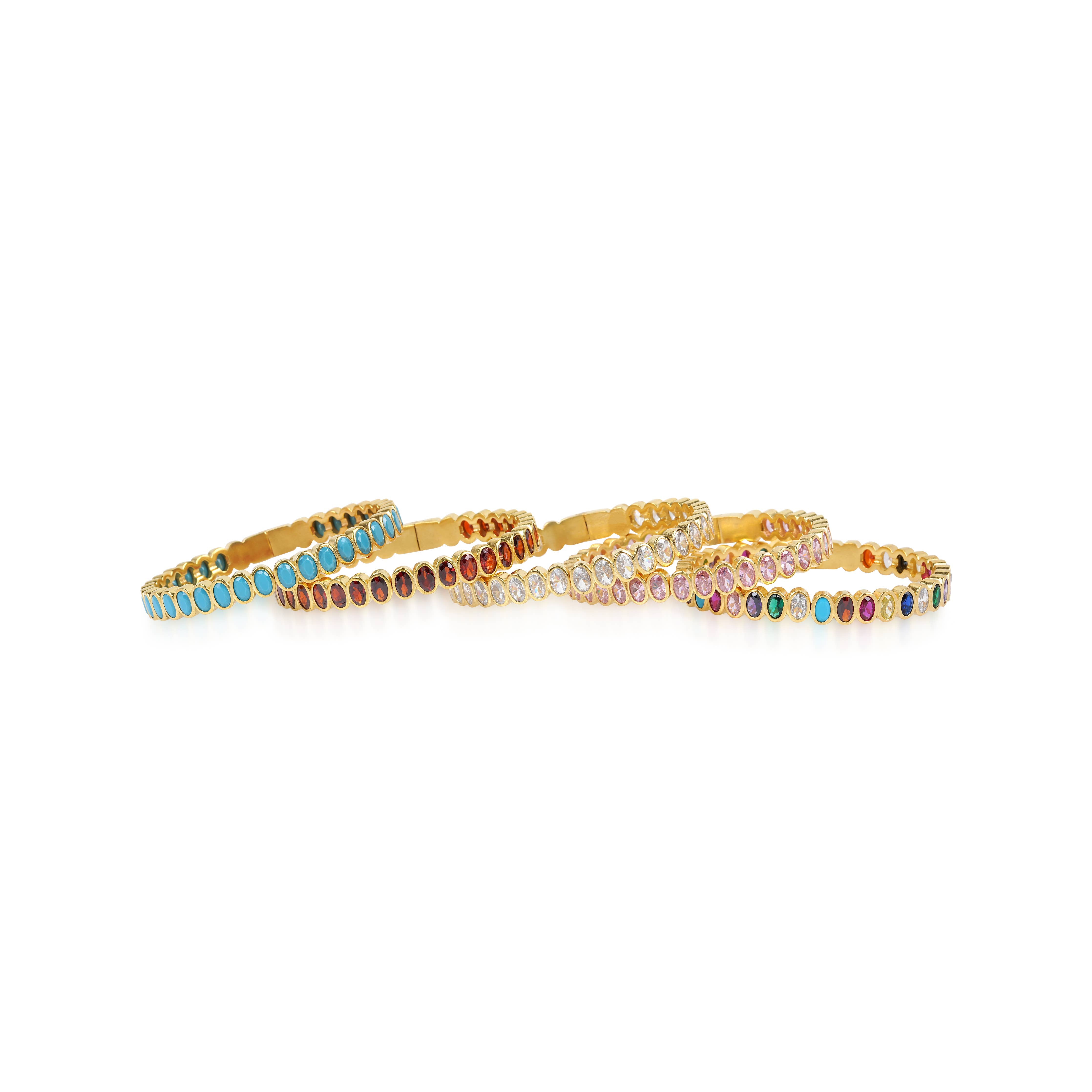 JEWELED TENNIS BANGLE