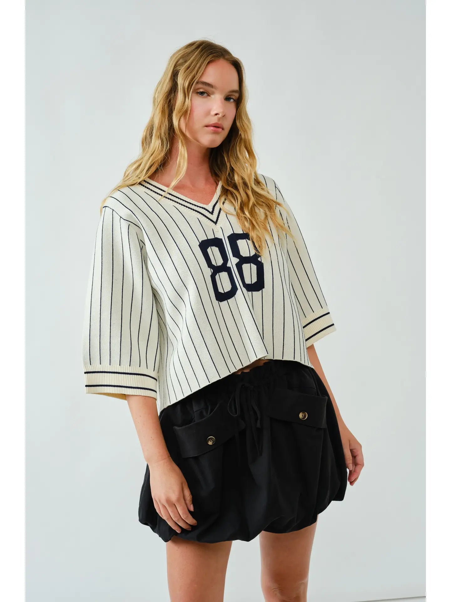 Varsity Sweater Top