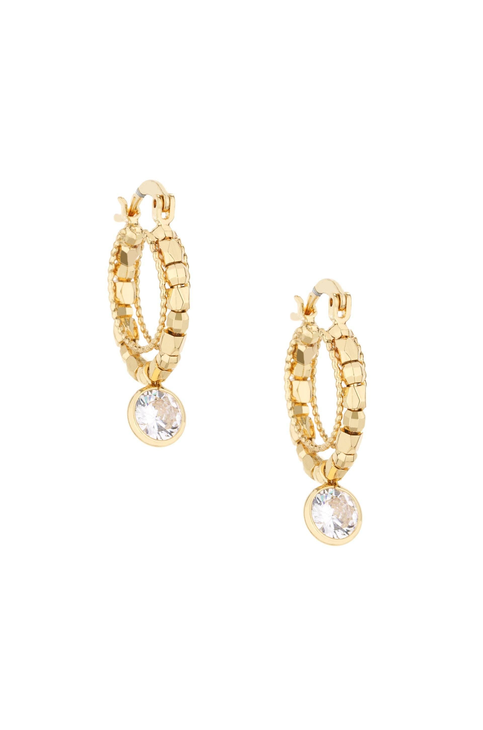 Boho Golden 18k Gold Plated Hoop Earrings