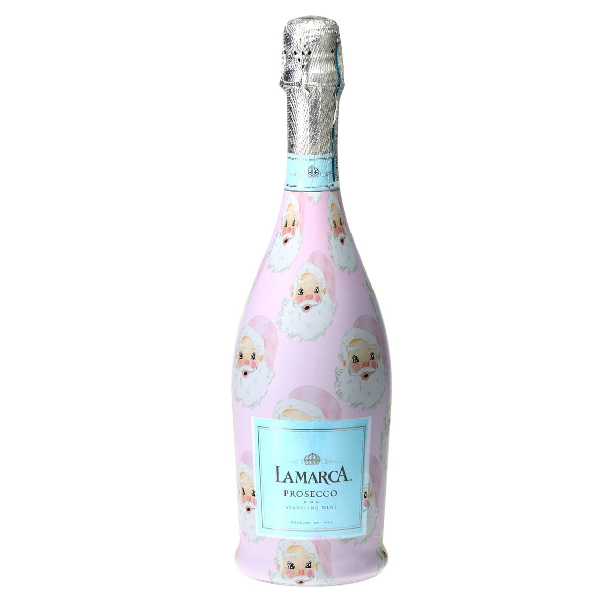Pink Santa Prosecco Bottle Wrap – Christmas Gift
