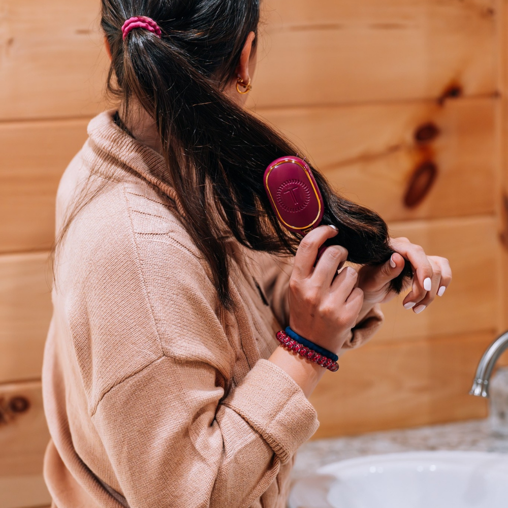 Teleties Boar | Mulberry | Mini Brush