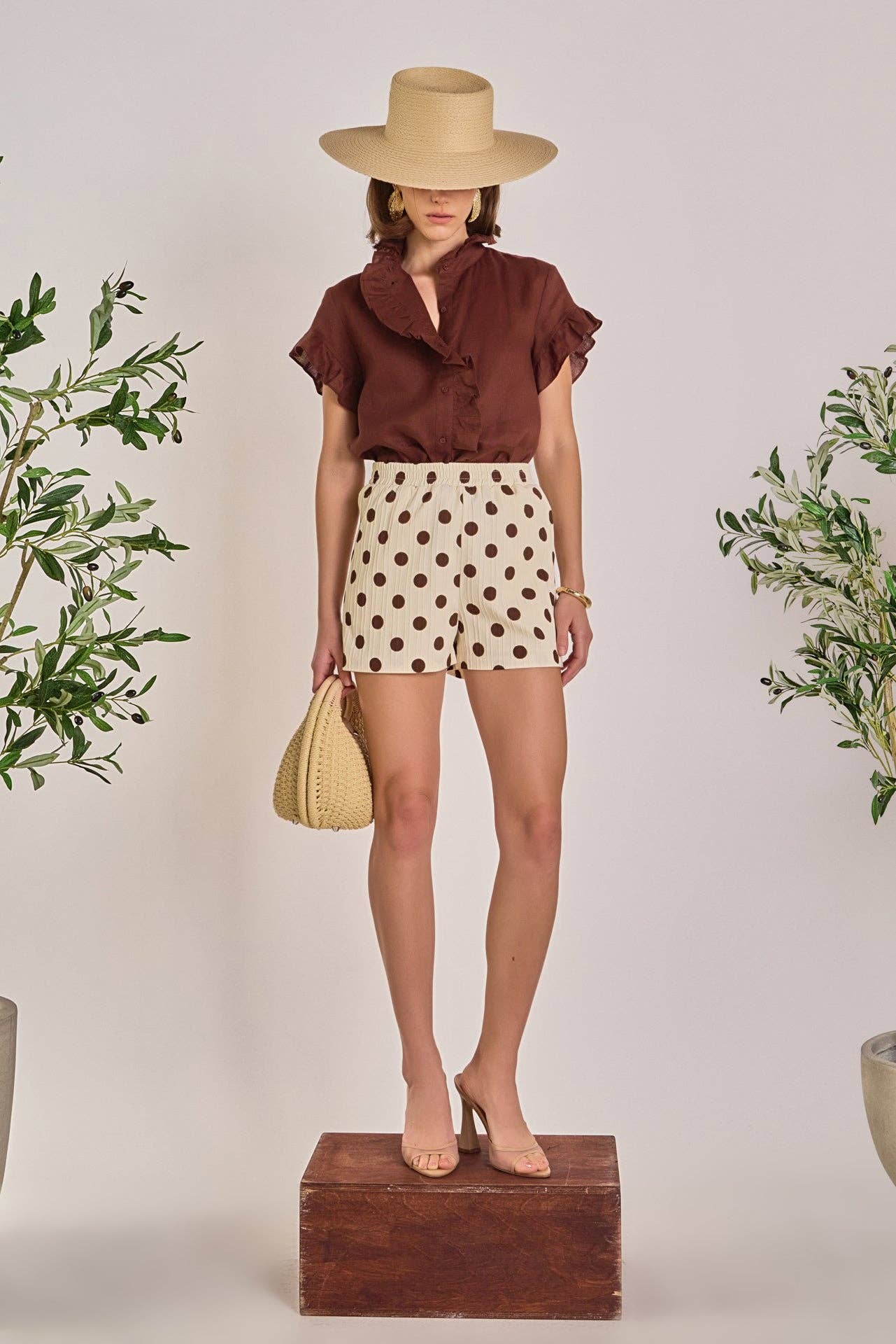 Textured Dots Shorts