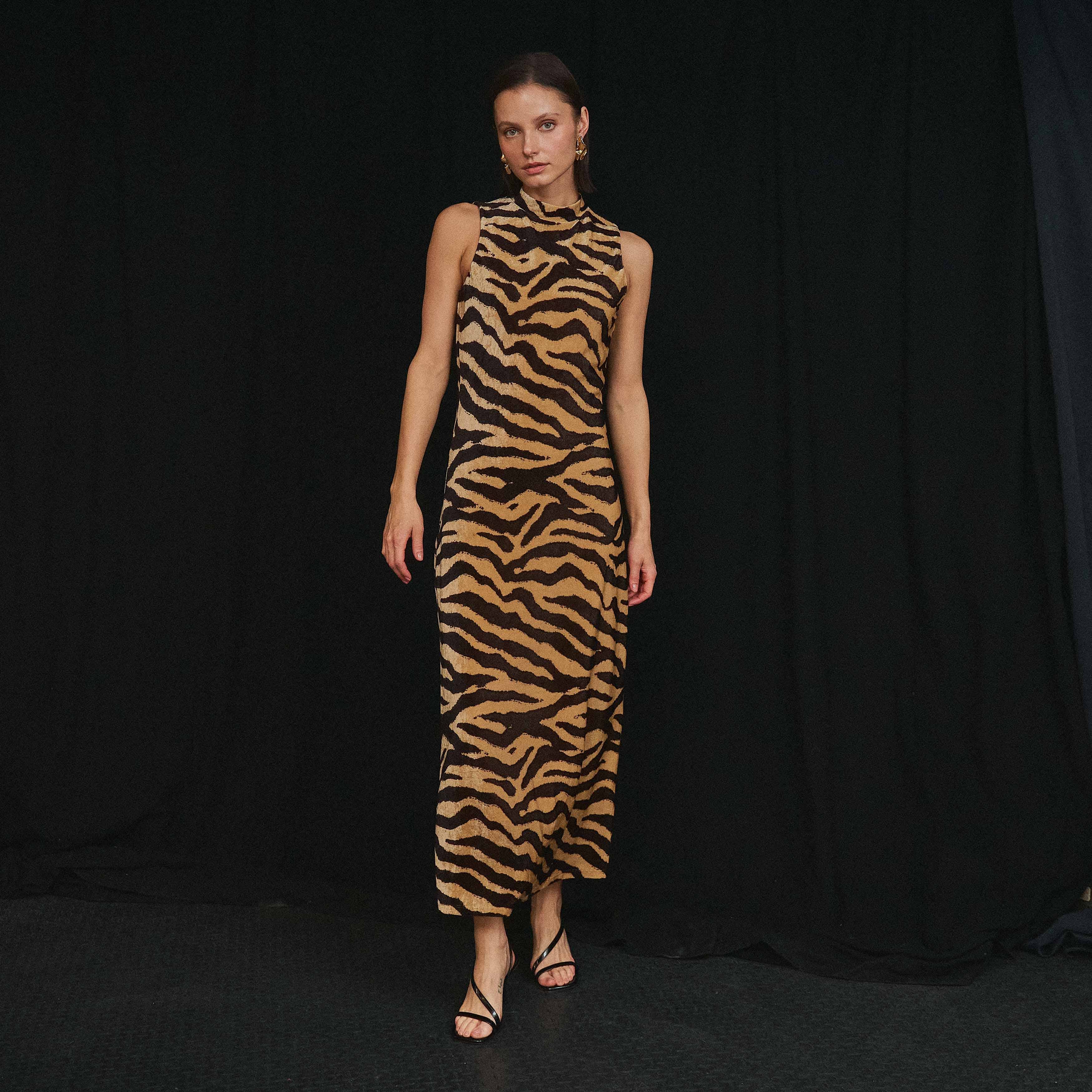 Animal Print Maxi Dress