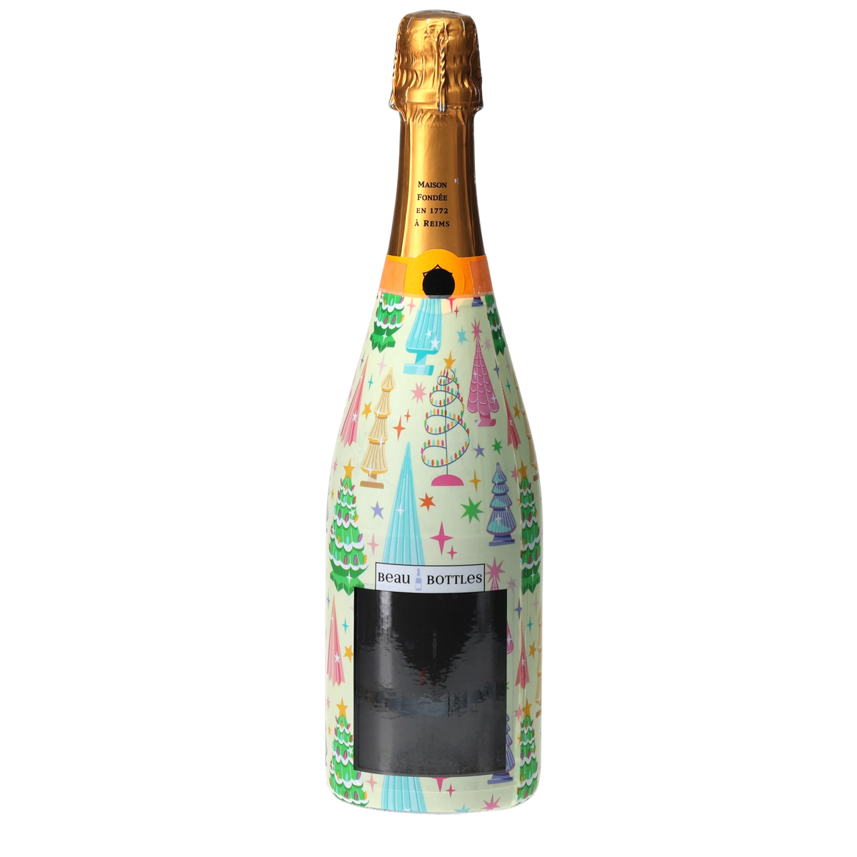 Christmas Tree Champagne Bottle Wrap – Holiday Gift
