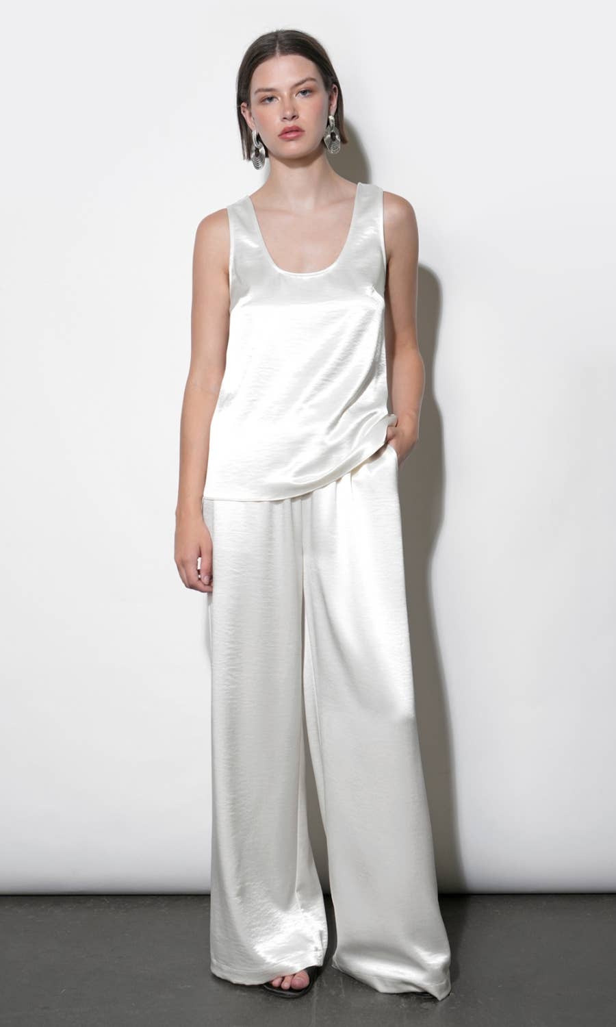 Satin Wide Leg Pants