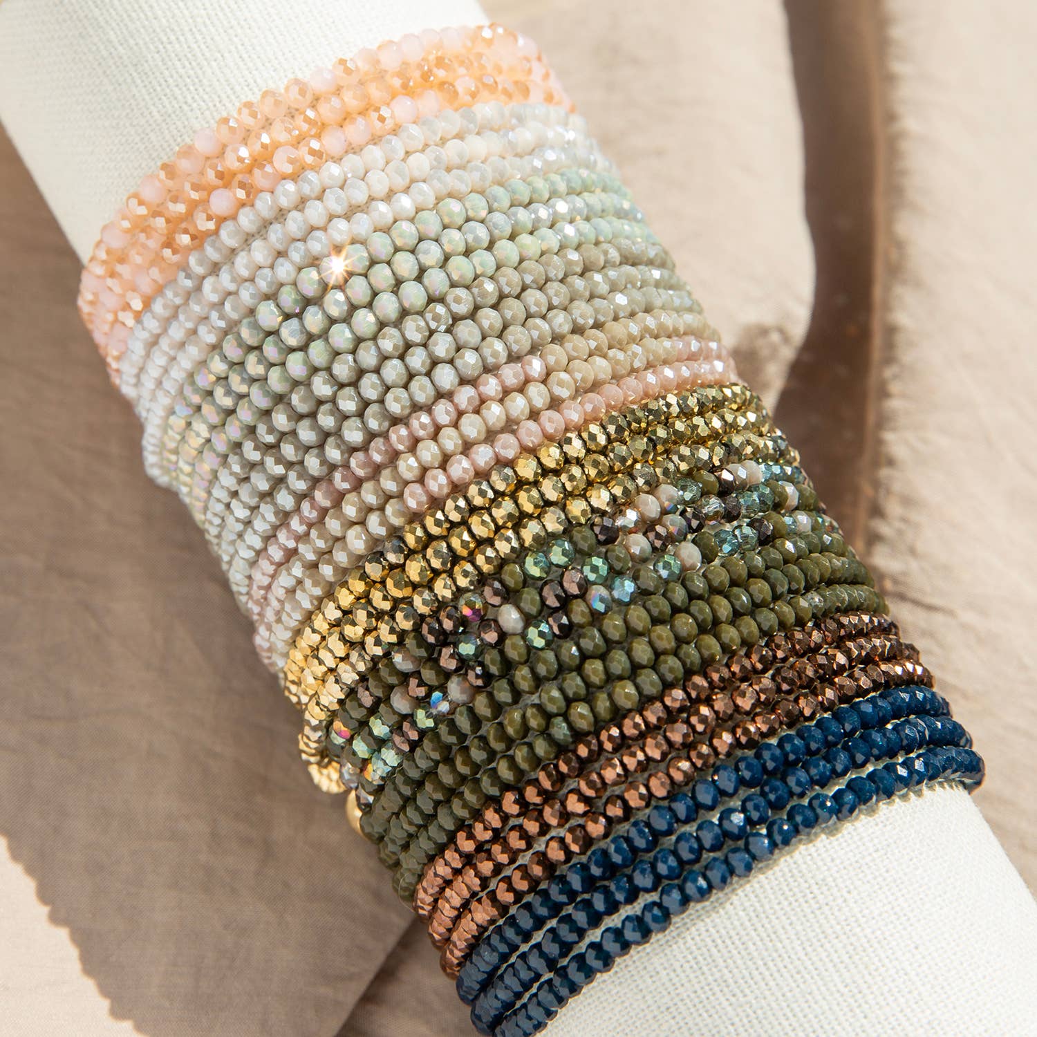 Crystal Beaded Wrap Bracelet