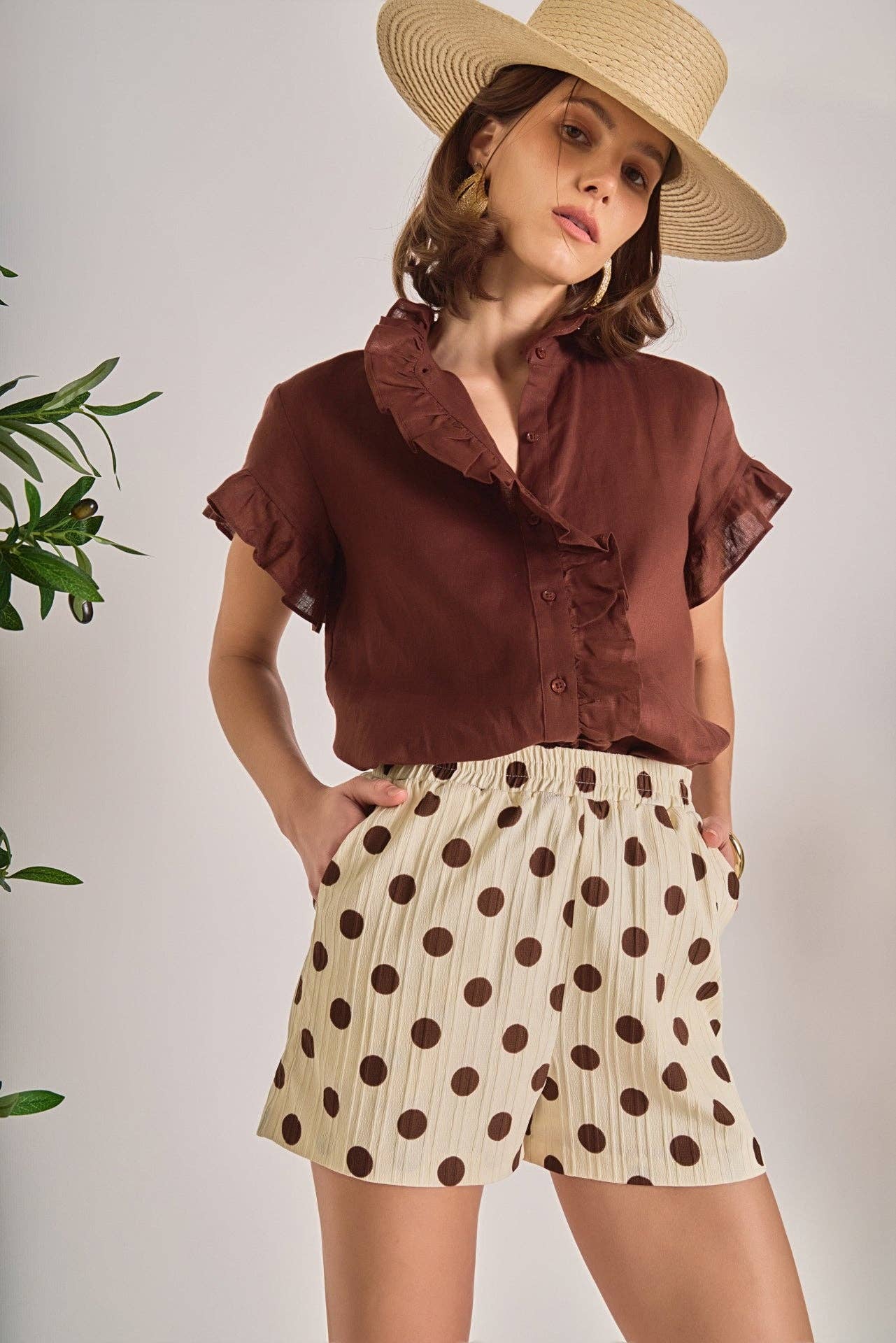Textured Dots Shorts