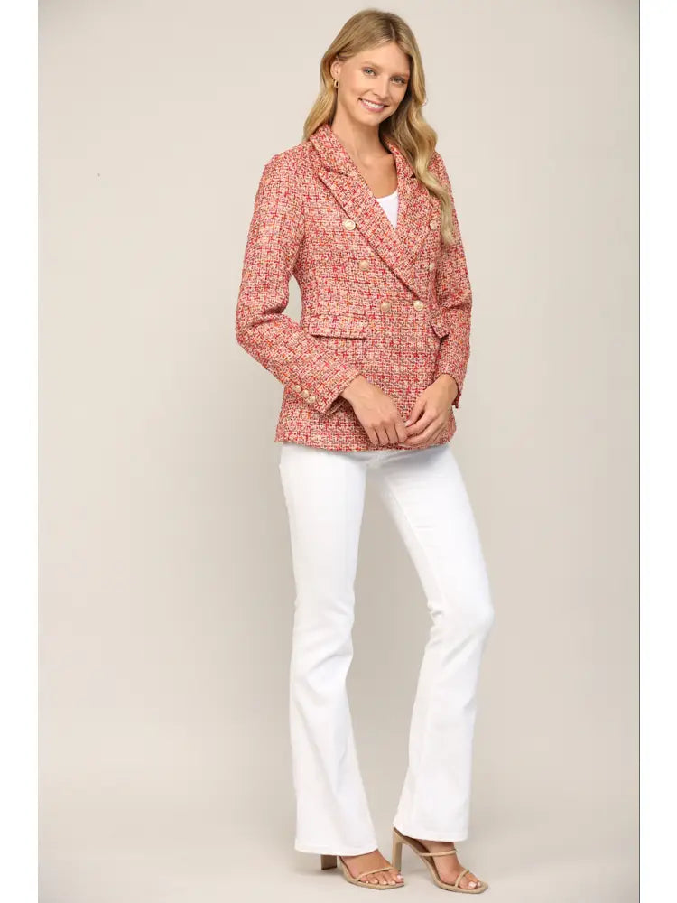 Double Breasted Tweed Jacket