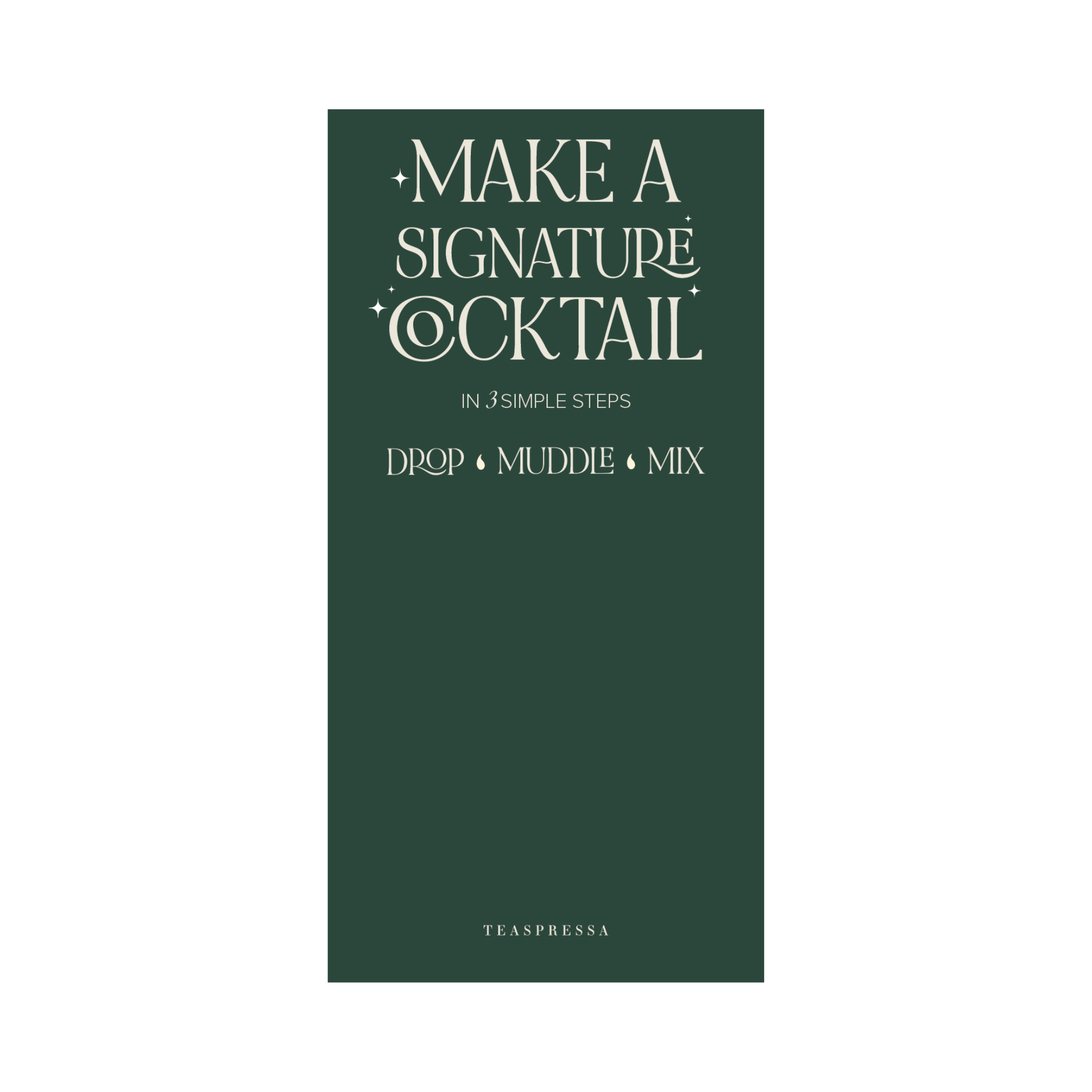 Drink Signage | Make a Signature Cocktail