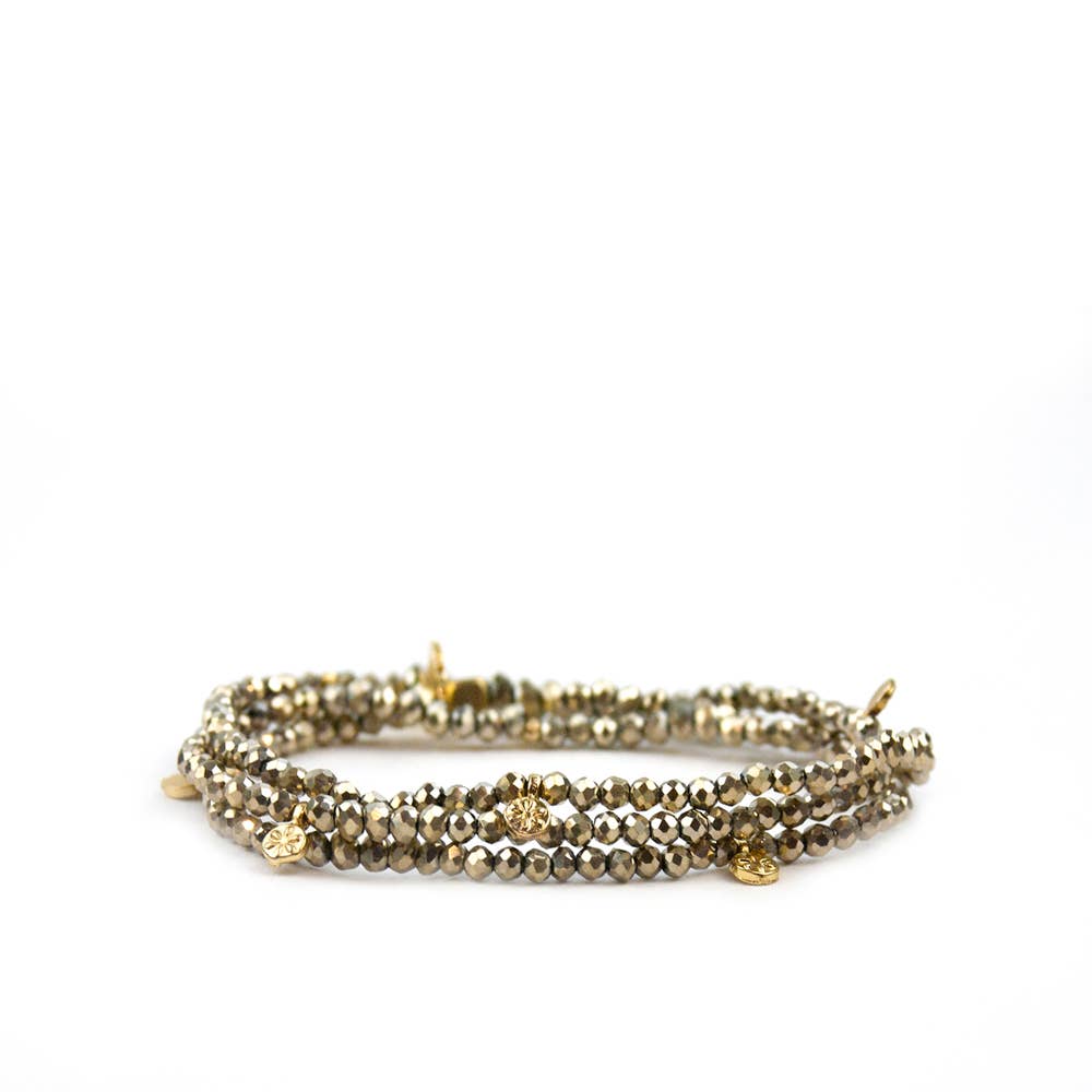 Mini Disc Wrap Bracelet