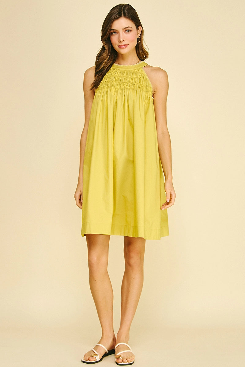 Halter Neck A-Line Mini Dress