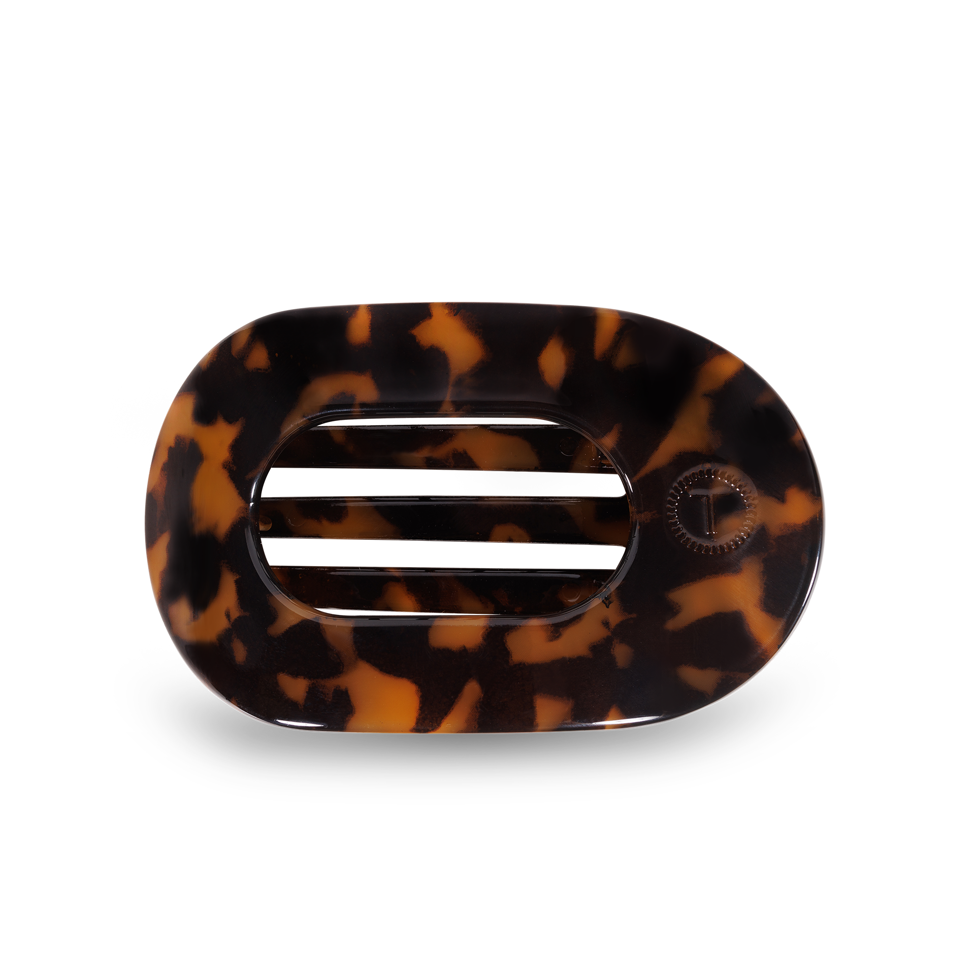 Tortoiseshell hair clip with a white background