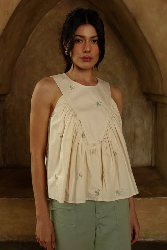 Wild Flower Ruffle Top