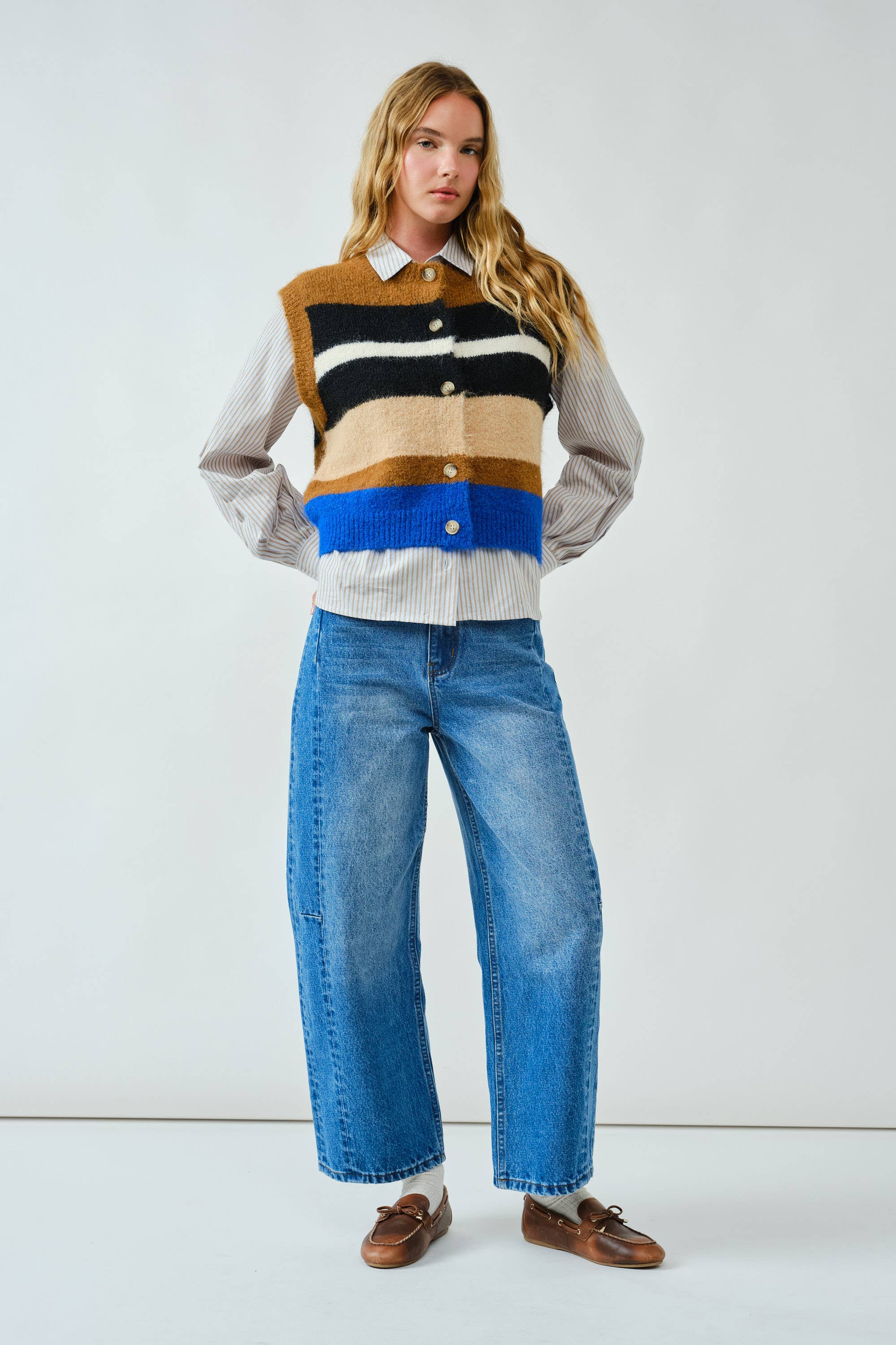 STRIPED SWEATER VEST