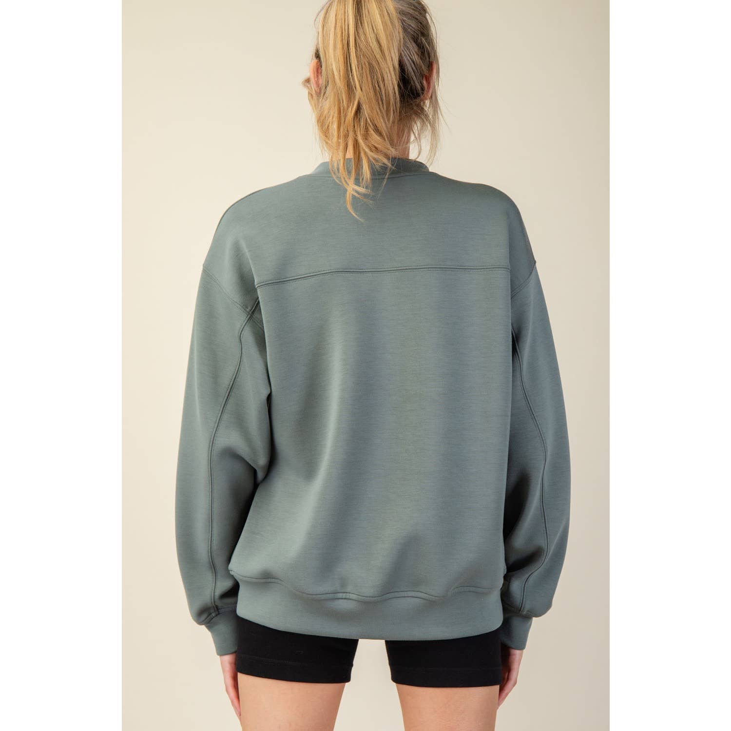 MOCK NECK PULLOVER