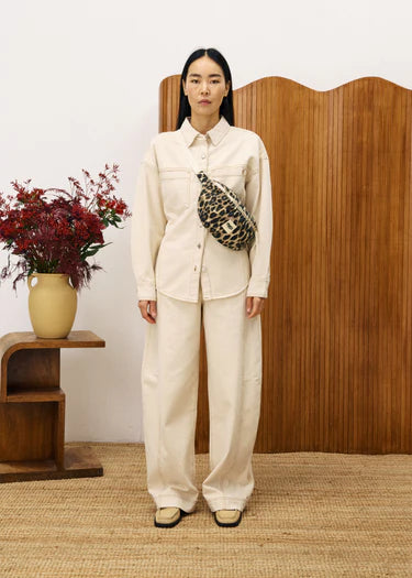 Duras Denim Tie Top