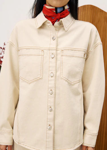 Duras Denim Tie Top