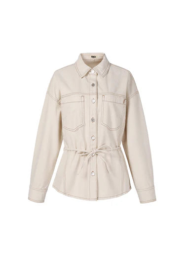 Duras Denim Tie Top