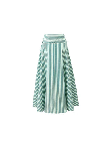 Long High Waisted Wrap Skirt