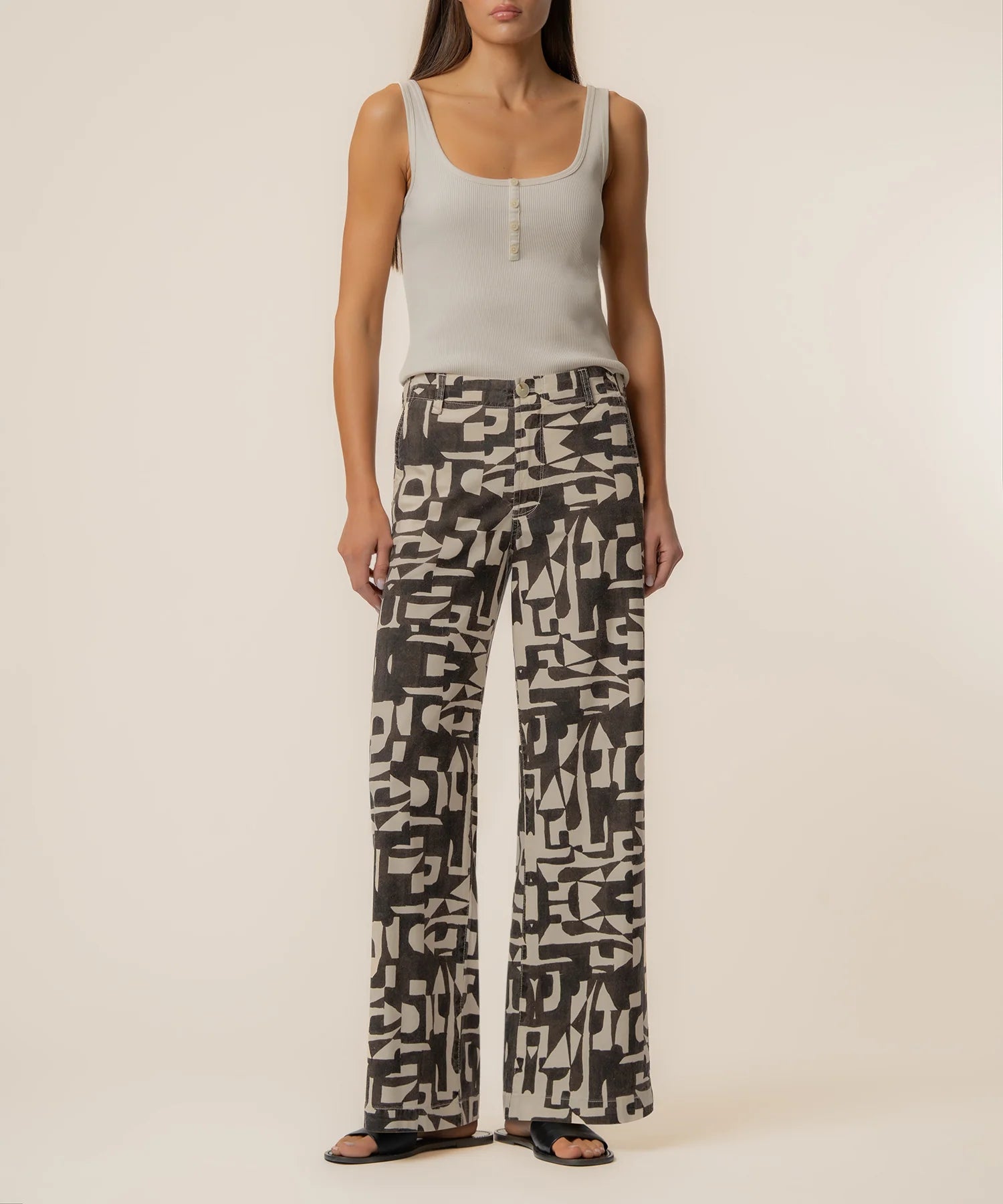 KUT | Meg Linen Wide Leg Pant