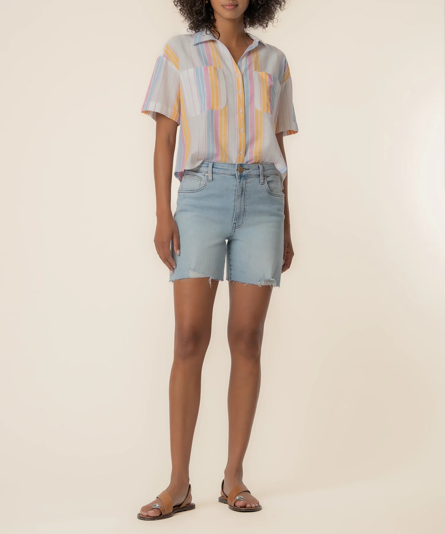 Brianna Linen Boxy Shirt